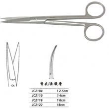 金鍾手術(shù)剪彎尖 JC2122 18cm 彎尖 WD