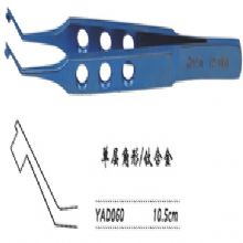 金鍾晶體(ti)折疊鑷  YAD060 10.5cm 單(dan)層角形（钛）